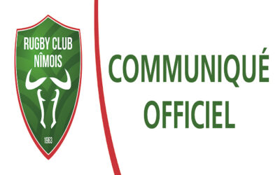 COMMUNIQUE RUGBY CLUB NIMOIS